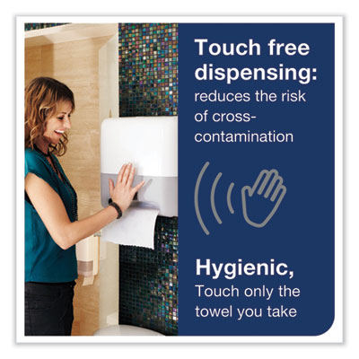 Elevation Matic Hand Towel Roll Dispenser with Sensor, 13 x 8 x 14.5, White