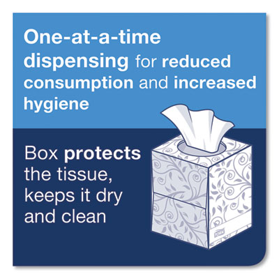 TISSUE,CUBE BOX,FACIAL,WH