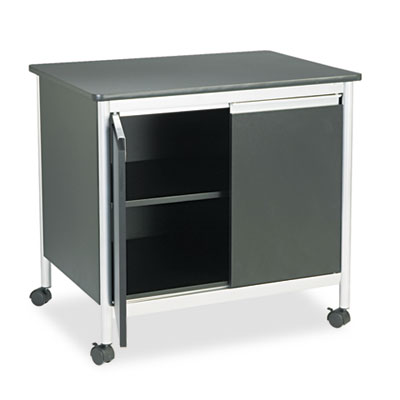 Deluxe Steel Machine Stand, One-Shelf, 32w x 24.5d x 30.25h, Black SAF1872BL