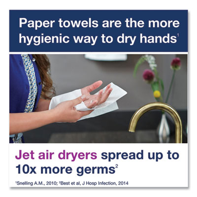 Advanced Multifold Hand Towel, 1-Ply, 9 x 9.5, White, 250/Pack, 16 Packs/Carton