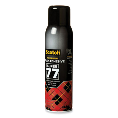 Super 77 Multipurpose Spray Adhesive, 13.57 oz, Dries Clear