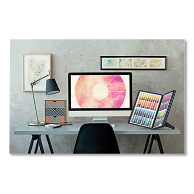 Durable SHERPA SoHo Document Holder, 10 Panels, 13.5 x 3 x 10.38, Black Borders (DBL555001) DBL555001