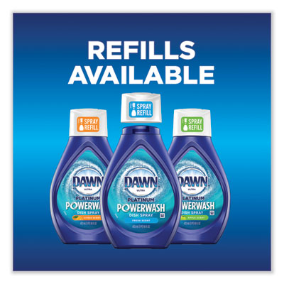Platinum Powerwash Dish Spray, Free & Clear, Unscented, 16 oz Spray Bottle
