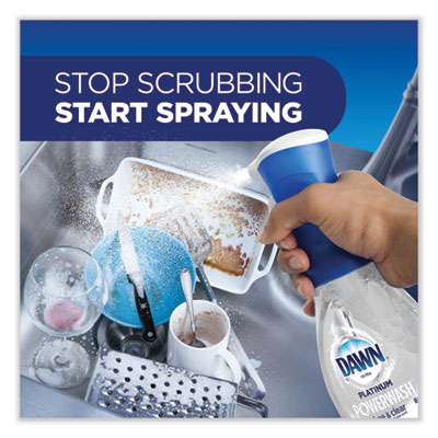 Platinum Powerwash Dish Spray, Free & Clear, Unscented, 16 oz Spray Bottle