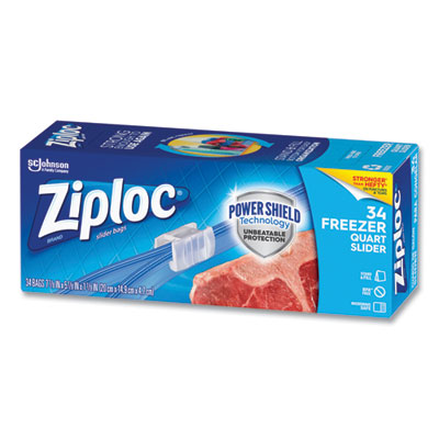 Slider Freezer Bags, 32 oz, 5.88