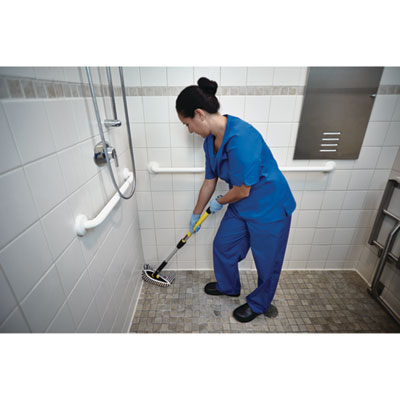 HYGEN Flexi Frame Scrubber Mop Covers, Microfiber, 8.3 x 8.3, Yellow, 12/Carton