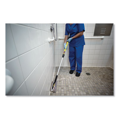 HYGEN Flexi Frame Scrubber Mop Covers, Microfiber, 8.3 x 8.3, Yellow, 12/Carton