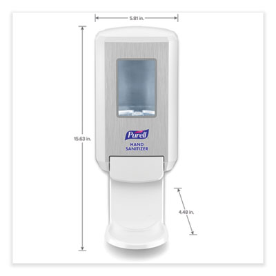 CS4 Hand Sanitizer Dispenser, 1,200 mL, 6.12 x 4.48 x 10.81, White
