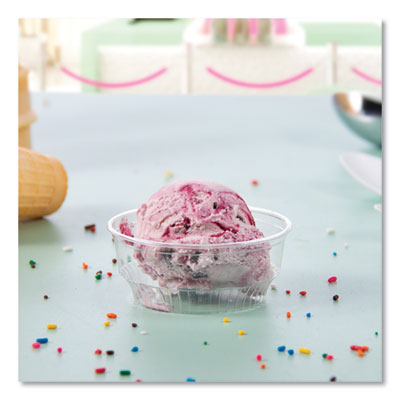 Sundae Cups, 3.5 oz, Clear, 50/Bag, 20 Bags/Carton