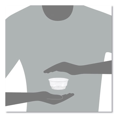 Sundae Cups, 5 oz, Clear, 50/Bag, 20 Bags/Carton