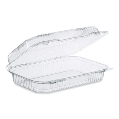 Dart StayLock Clear Hinged Lid Containers, 6.8 x 9.4 x 2.6, Clear, Plastic, 125/Pack, 2 Packs/Carton (DCCPET32UT1) DCCPET32UT1