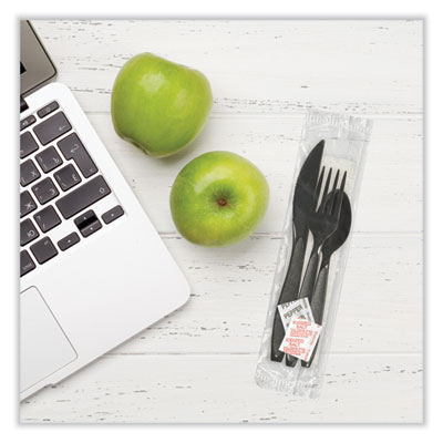 CUTLERY,KIT,WRP,F/K/S,BK