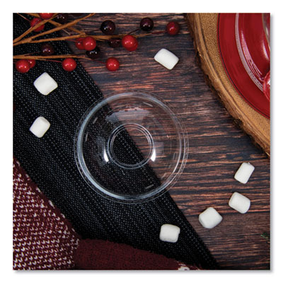 Plastic Dome Lid, Fits 7 oz Foam Cups, Clear, 2,500/Carton