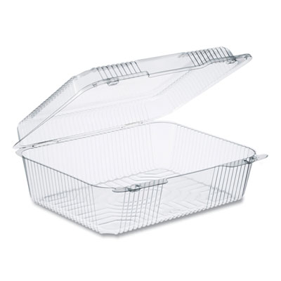 Dart StayLock Clear Hinged Lid Containers, 10.5 x 8.6 x 3.8, Plastic, 200/Carton (DCCC80UT1) DCCC80UT1