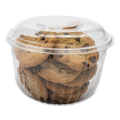 BOWL,W/LD,DOME,64OZ,CLR