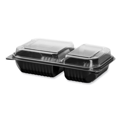 SOLO® Creative Carryouts Hinged Plastic Hot Deli Boxes