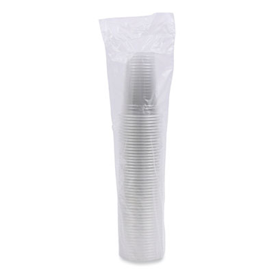 Clear Plastic Cold Cups, 20 oz, 50/Sleeve, 20 Sleeves/Carton