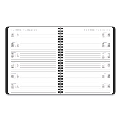 Contempo Lite Academic Year Weekly/Monthly Planner, 8.75 x 7.87, Black Cover, 12-Month (July to June) 2024 to 2025