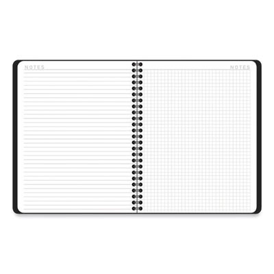 Contempo Lite Academic Year Weekly/Monthly Planner, 8.75 x 7.87, Black Cover, 12-Month (July to June) 2024 to 2025