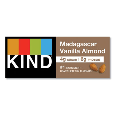 Nuts and Spices Bar, Madagascar Vanilla Almond, 1.4 oz, 12/Box
