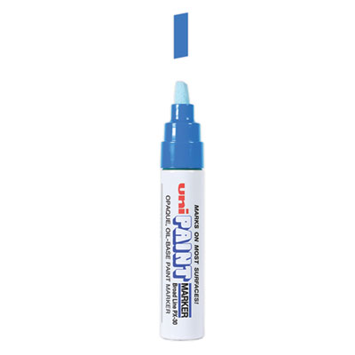 Permanent Marker, Broad Chisel Tip, Blue