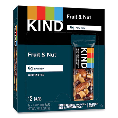Fruit and Nut Bars, Fruit and Nut Delight, 1.4 oz, 12/Box