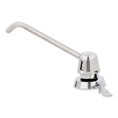 Counter-Mounted Soap Dispenser, 34 oz, 3 x 4 x 6, Stainless Steel