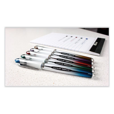 Refill for Vision Elite Roller Ball Pens, Bold Conical Tip, Assorted Ink Colors, 2/Pack