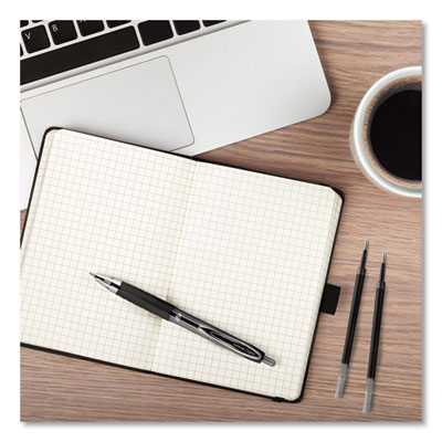 Refill for Signo Gel 207 Pens, Medium 0.7 mm Conical Tip, Black Ink, 2/Pack