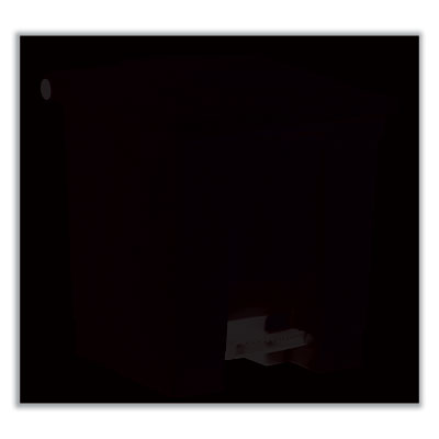 Indoor Utility Step-On Waste Container, 8 gal, Plastic, Beige