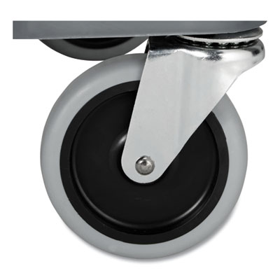 Xtra Instrument Cart with Locking Storage Area, Plastic, 3 Shelves, 300 lb Capacity, 20