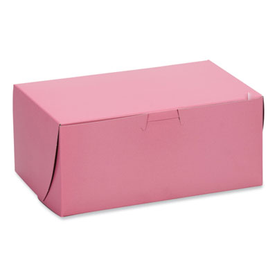SCT® Pink One-Piece Non-Window Bakery Box