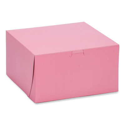 SCT® Pink One-Piece Non-Window Bakery Box