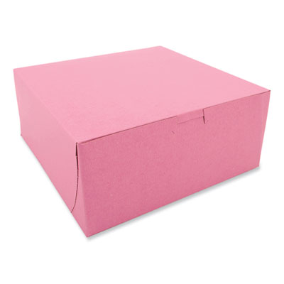 SCT® Pink One-Piece Non-Window Bakery Box