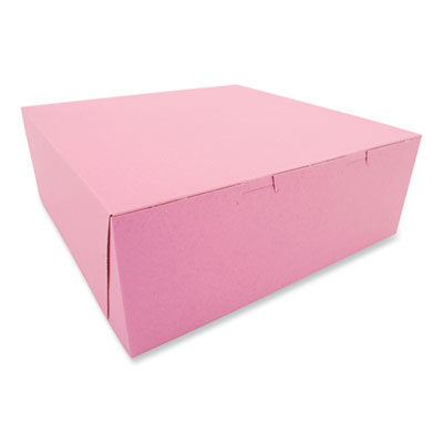SCT® Pink One-Piece Non-Window Bakery Box