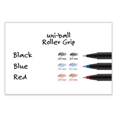 Deluxe Rollerball Pen, Stick, Extra-Fine 0.5 mm, Black Ink, Metallic Gray/Black Barrel, Dozen