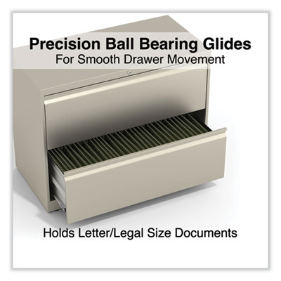 Lateral File, 2 Legal/Letter-Size File Drawers, Putty, 36