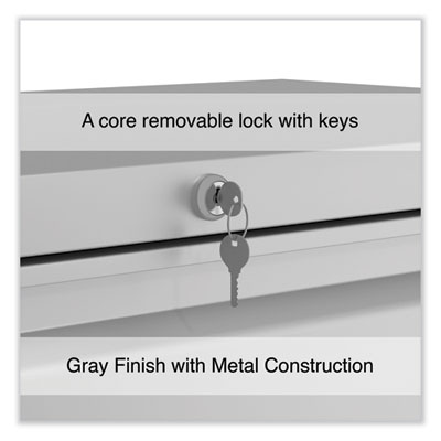 Alera Lateral File, 4 Legal/Letter-Size File Drawers, Light Gray, 36" x 18.63" x 52.5" (ALEHLF3654LG) ALEHLF3654LG