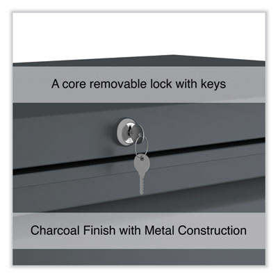 Alera Lateral File, 5 Legal/Letter/A4/A5-Size File Drawers, Charcoal, 36" x 18.63" x 67.63" (ALEHLF3667CC) ALEHLF3667CC