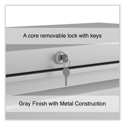 Lateral File, 2 Legal/Letter-Size File Drawers, Light Gray, 42