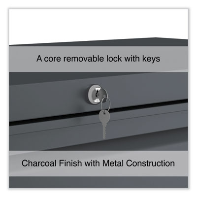 Alera Lateral File, 3 Legal/Letter/A4/A5-Size File Drawers, Charcoal, 42" x 18.63" x 40.25" (ALEHLF4241CC) ALEHLF4241CC
