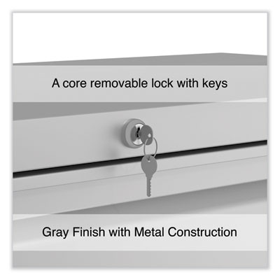 Lateral File, 4 Legal/Letter-Size File Drawers, Light Gray, 42