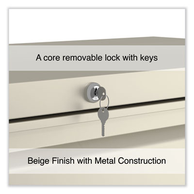 Lateral File, 4 Legal/Letter-Size File Drawers, Putty, 42