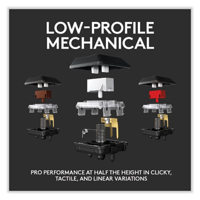 G915 LIGHTSPEED Wireless RGB Mechanical Gaming Keyboard, Tactile Keys, Black