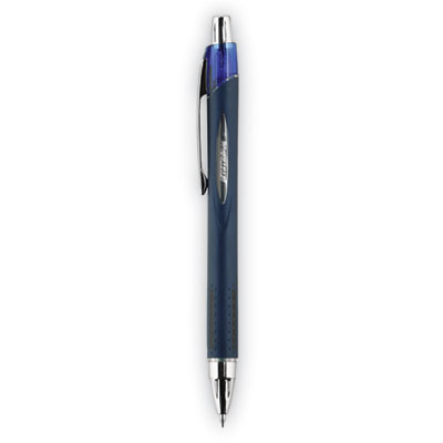 Jetstream Hybrid Gel Pen, Retractable, Bold 1 mm, Blue Ink, Black/Silver/Blue Barrel