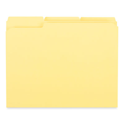 Reinforced Top-Tab File Folders, 1/3-Cut Tabs: Assorted, Letter Size, 1
