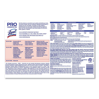 Professional Disinfecting Wipe Bucket, 1-Ply, 6 x 8, Lemon and Lime Blossom, White, 800 Wipes