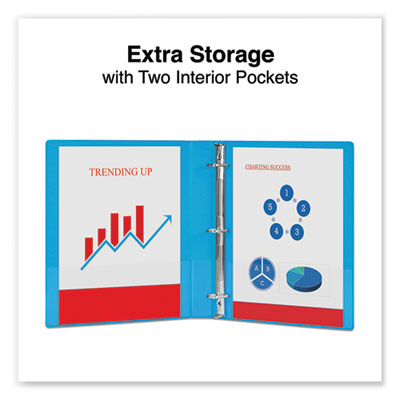 Slant D-Ring View Binder, 3 Rings, 1