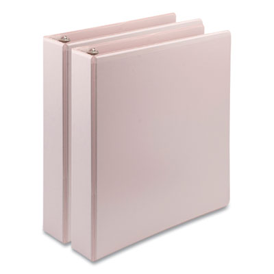 Pink Plastic 1 1/2 Inch 3-Ring Binder