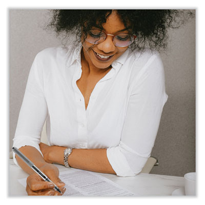 VISION Rollerball Pen, Stick, Extra-Fine 0.5 mm, Red Ink, Gray/Red/Clear Barrel, Dozen